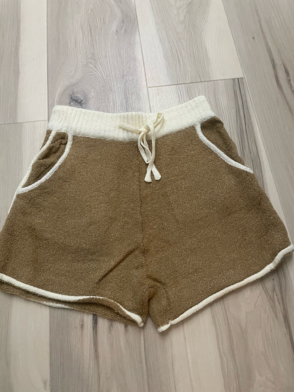 Promesa Brown Shorts with Cream Trim